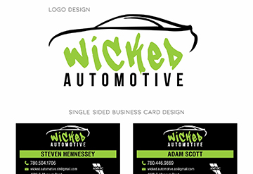 Wicked Automotive Logo Design